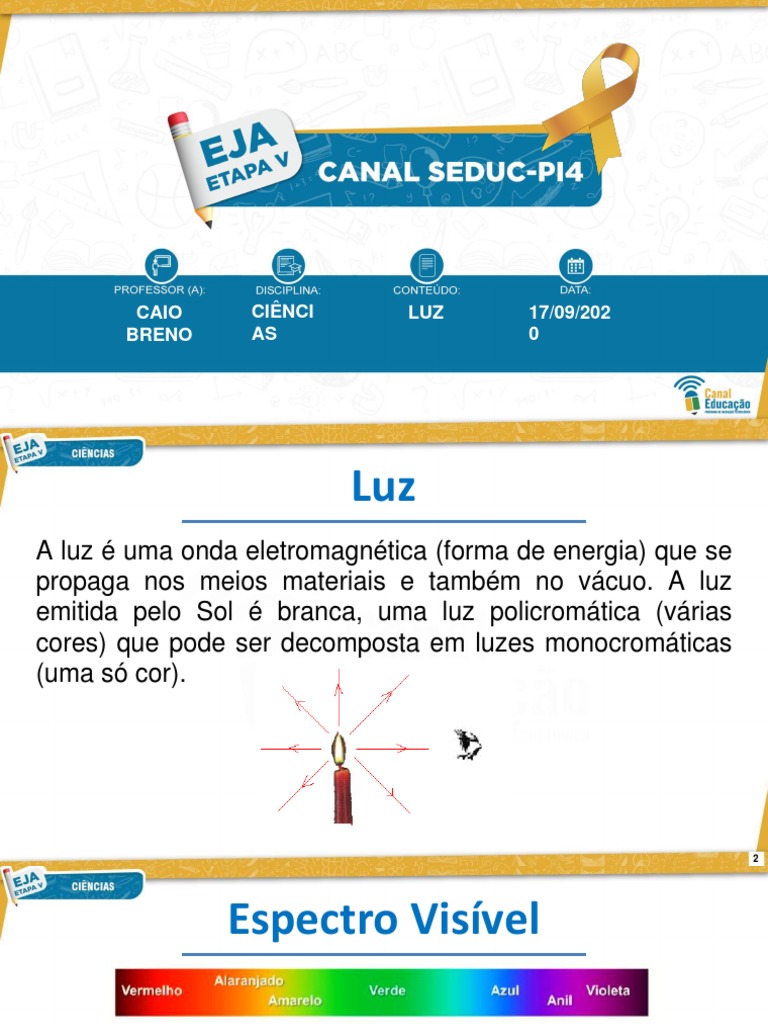Fontes de Luz | PDF