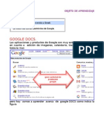 Objeto Aprendizaje de Google Docs