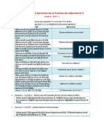 Resolución de Ejercicios de La Práctica de Laboratorio 2: Grupo 8 - 2014 - 1