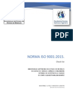 Check List - Norma ISO 9001