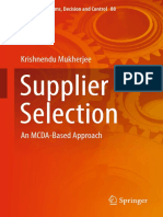 Supplier Selection: Krishnendu Mukherjee