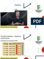 Construção e componentes de transformadores