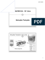 QUÍMICA - 12º Ano: Soluções-Tampão No Dia-A-Dia