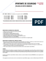 Información Importante de Seguridad: Lea Antes de Instalar O Utilizar Los Tapetes Minimizer