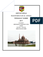 Kertas Kerja Majlis Khatam Al-Quran 2016