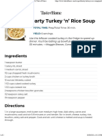 Hearty Turkey 'N' Rice Soup Recipe How To Make It Taste of Home