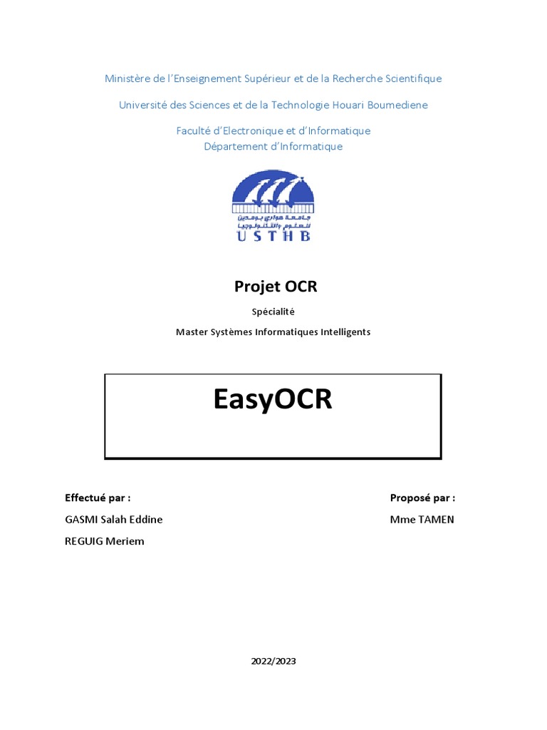 Utilisation d'EasyOCR pour l'Arabe | PDF | Python (Langage de ...