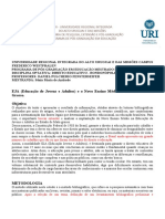 EJA (Educação de Jovens e Adultos) e o Novo Ensino Médio No Estado de Mato Grosso. Objetivo