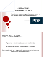 Categorias Argumentativas