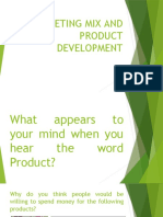 Marketing Mix and Product Development