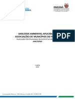 GEOLOGIA AMBIENTAL APLICADA - Associação Dos Municípios Do Centro Sul Do Paraná - AMCESPAR 2021