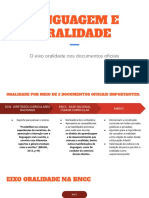 Linguagem E Oralidade: O Eixo Oralidade Nos Documentos Oficiais