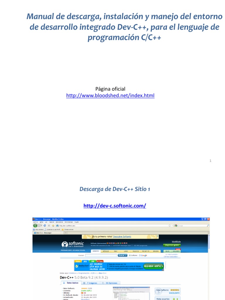 Manual de Descarga e Instalacion de Dev C++ | PDF | Programación ...