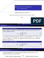 Transformada de Fourier Quântica: Teoria e Implementação