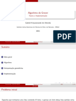 Algoritmo de Grover: Teoria e Implementa C Ao