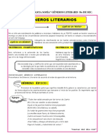 LITERATURA-GÉNEROS LITERARIOS 5to SEC.