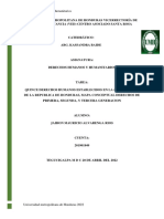 Derechos Establecidos en La Constitucion de La Republica de Honduras Mapa Conceptual