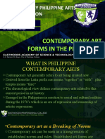 Philippine Contemporary Arts Forms