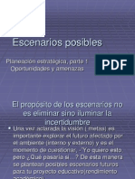 Escenarios Posibles