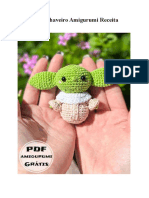 Bebê Yoda Chaveiro Amigurumi Receita Grátis