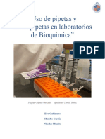 Uso de Pipetas y Micropipetas en Laboratorios de Bioquímica