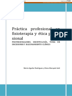 Práctica profesional en fisioterapia y ética profesional
