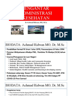 Pengantar Administrasi Kesehatan: DR - Achmad Ridwan, MO, M.SC