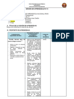 Sesión de Aprendizaje #9: I. Datos Informativos