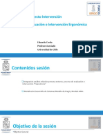 Fundamentos Proyecto Intervención Identificación, Evaluación e Intervención Ergonómica