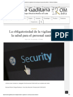 2017 Obligatoriedad de La Vigilancia de La Salud para El Personal Sanitario - Medicina Gaditana