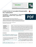 A Brief Review of Revocable ID-based Public Key Cryptosystem