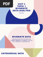 Unit 3 Topic 1 Bivariate Data Analysis: Miss Perry