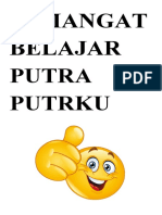 Semangat Belajar Putra Putrku