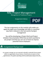 MSC Project Management: Assignment Advice