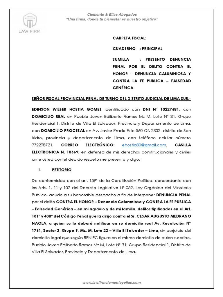 denuncia-delito-de-calumnia-y-falsedad-generica-descargar-gratis-pdf