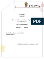 Evidencia 3. Notas IEPS: Universidad Autónoma de Nuevo León Facultad de Contaduría Pública Y Administración