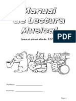 Manual de Lectura Musical: (Para El Primer Año de S.E.P.N.)