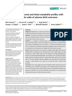 2021 - Voerman - Ped Obesity - Associations of Maternal & Infant Metabolite Profiles With Fetal Growth & Odds Adverse Outcomes