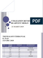 Utilization Review Rs Advent Medan: 21 MARET 2019