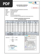 Bar Bending Schedule for Duct Bank EDB-068001
