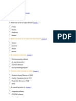 Computer I/O and Storage Devices Quiz