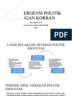 Konvergensi Politik Dengan Korban: Drs. Tamrin, M.Si Jurusan Ilmu Politik, FISIP, UNAND 2022'