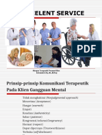Tips Excelent Service: Hbngan Terapeutik Perawat Klien Indrawati, S.Kp.,Ns.,M.Kep