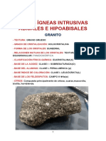 Rocas Ígneas Intrusivas Abisales E Hipoabisales: Granito