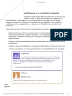 El Rol Del Capital Humano en La Evaluacion Del Desmpeño