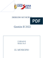 Gestión II 2022: Derecho Municipal