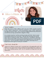 Student Teacher Introduction Claire Leblanc