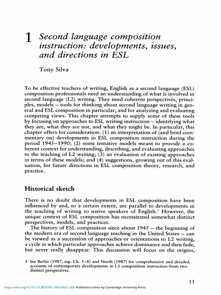 Second - Language - Composition - Instruction - Developments - Issues ...