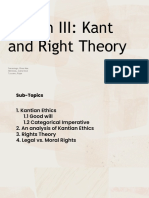 Lesson III - Kant and Right Theory