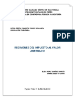 Clasificación de Los Regímenes Del Iva, Elida Adalí Ramírez García 0325-19-23000